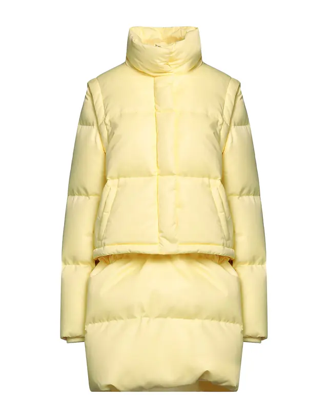 MM6 Maison Margiela · YOOX: Steppjacke, бозғылт сары, әйелдер күртешесі