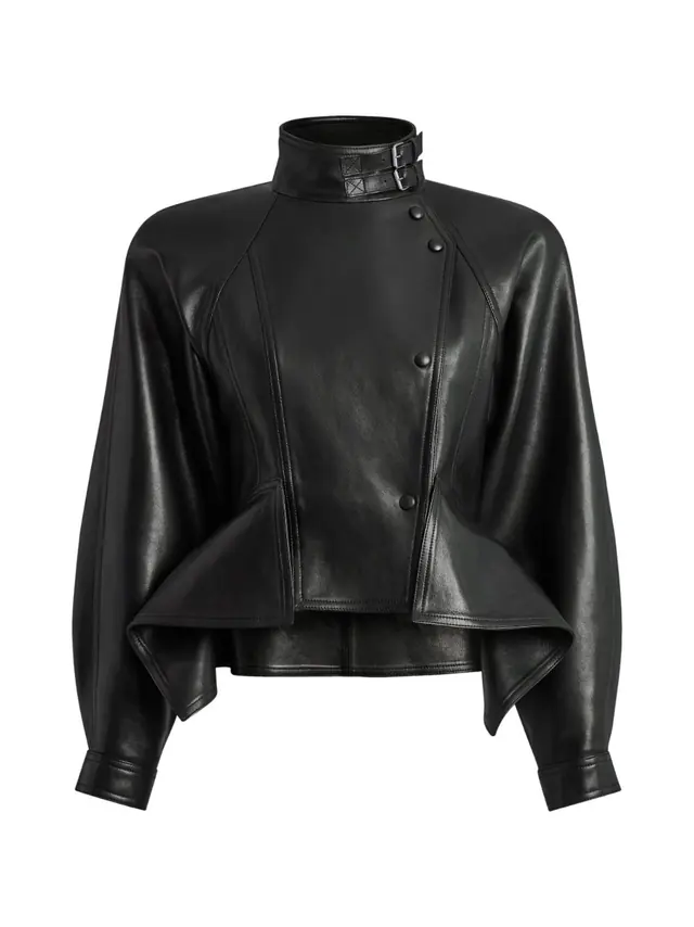 Balmain · Farfetch: Jacke mit Schößchen, тоғалы тік жаға, әйелдер күртешесі