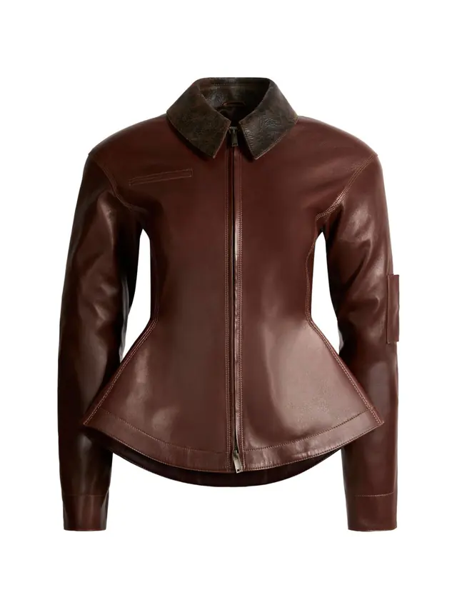 ducie · Farfetch: Bernadette, қою махагон, әйелдер күртешесі