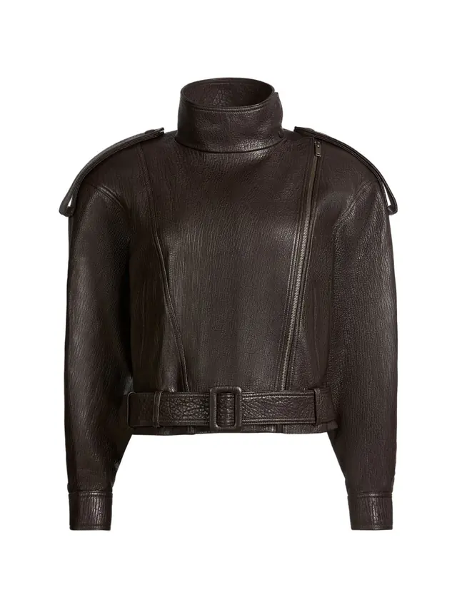 ducie · Farfetch: Serpa, түйіршікті бұзау былғарысы, әйелдер күртешесі