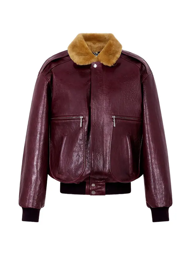 Rabanne · Farfetch: Bomberjacke mit Shearling-Kragen, әйелдер күртешесі