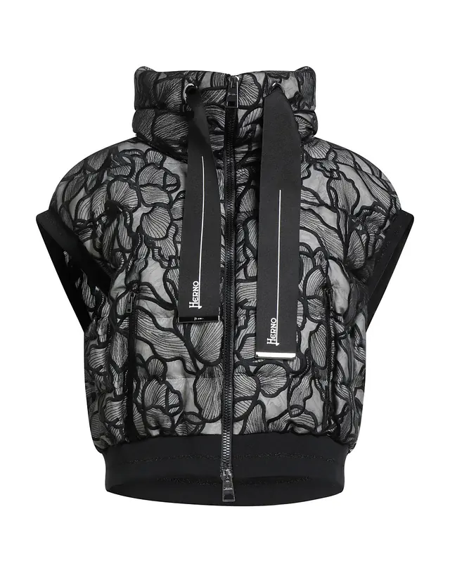 Herno · YOOX: Jacke, кружевалы қара, әйелдер күртешесі