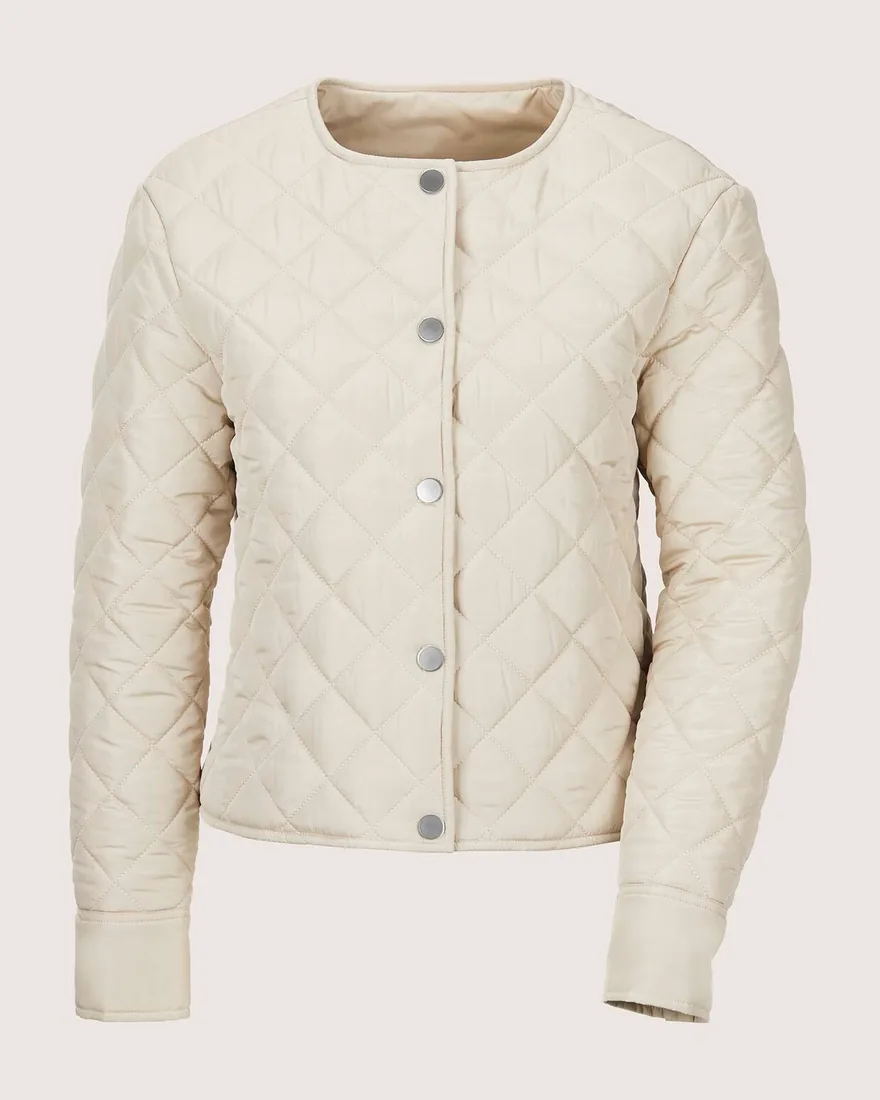 Madeleine: Gesteppte Kurzjacke, кілегей түсті, әйелдер күртешесі