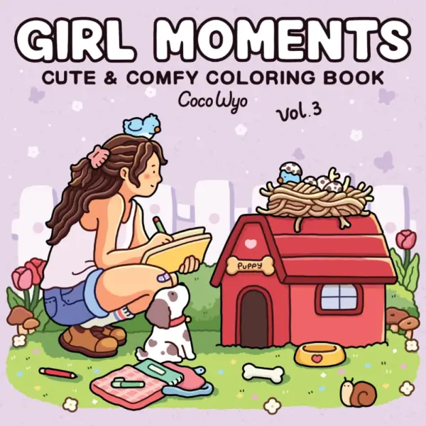 Girl Moments: Vol. 3 Coloring Book for Adults and Teens Featuring Cozy Daily Activities for Relaxation - фото товара
