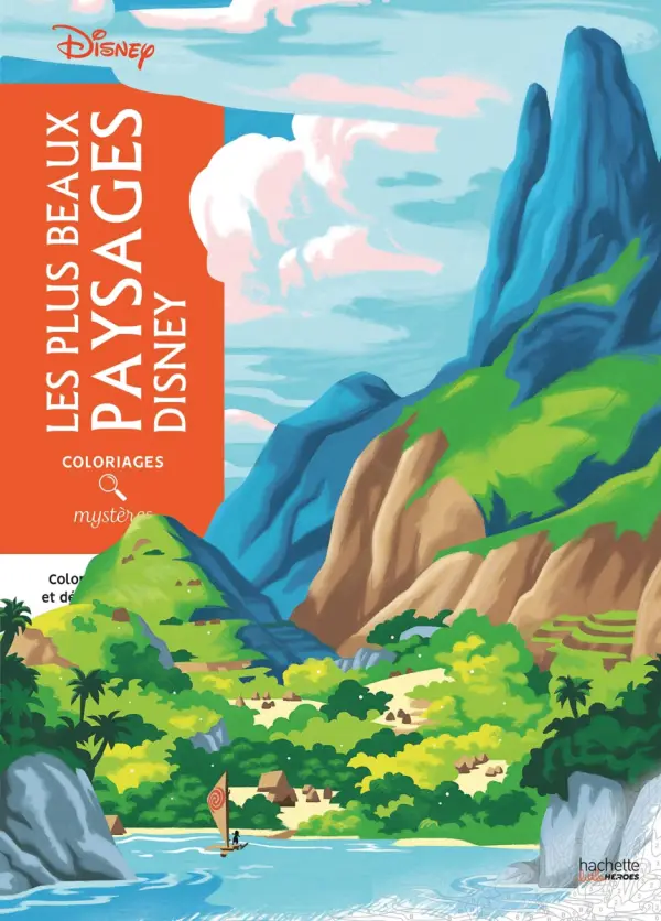 Coloriages mystères Disney - Les plus beaux paysages Disney: Colorie les chiffres et découvre l'image - фото товара