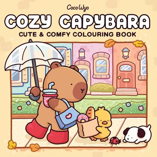 Cozy Capybara: A relaxing, comfy colouring book from the international Number One bestselling author (Coco Wyo) - фото товара