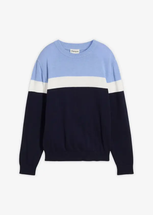 Feinstrickpullover aus reiner Baumwolle - фото товара
