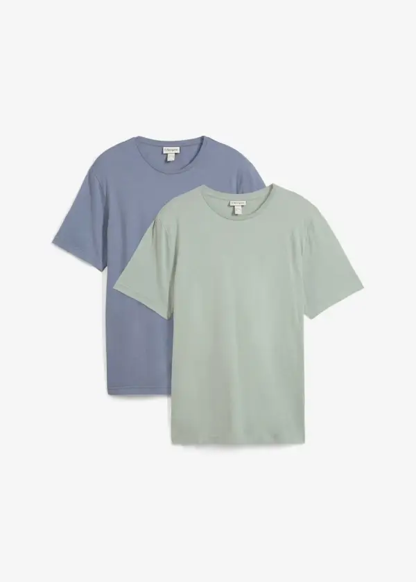 T-Shirt aus reiner Baumwolle (2er Pack) - фото товара