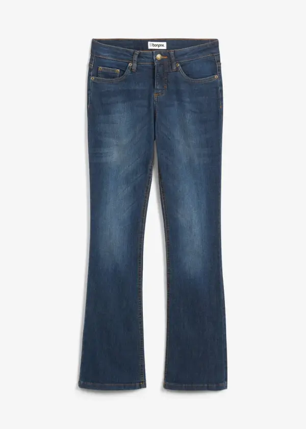 Bootcut-Jeans Mid Waist, Stretch - фото товара