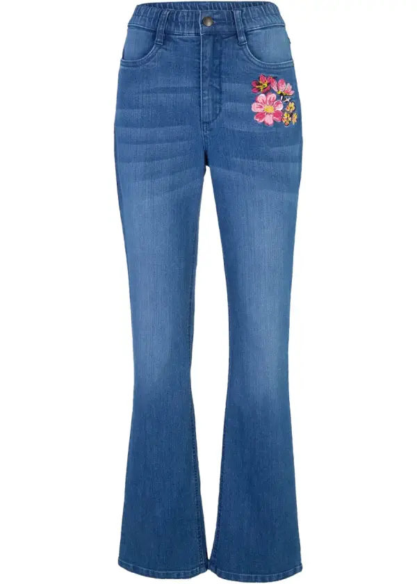 Bootcut-Jeans High Waist, Bequembund - фото товара