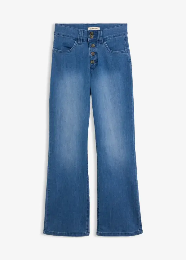 Straight-Jeans High Waist, Stretch - фото товара