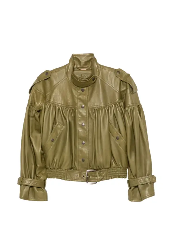 Chloé Cropped-Jacke mit Stehkragen - фото товара