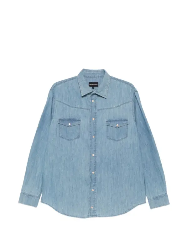 Emporio Armani Jeanshemd im Western-Look - фото товара