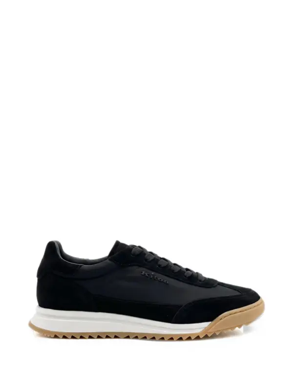 Kiton round-toe leather low-top sneakers - фото товара
