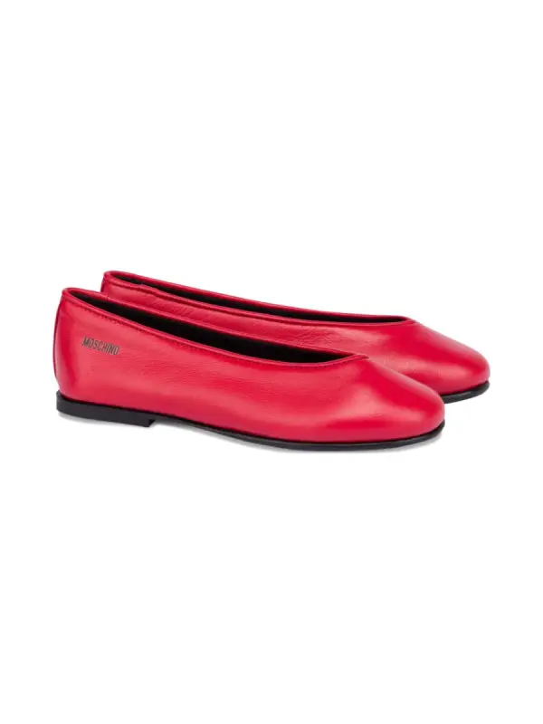 Moschino Kids Ballerinas aus Leder - фото товара