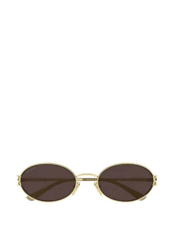 Gucci Eyewear Sonnenbrille mit ovalem Gestell - фото товара