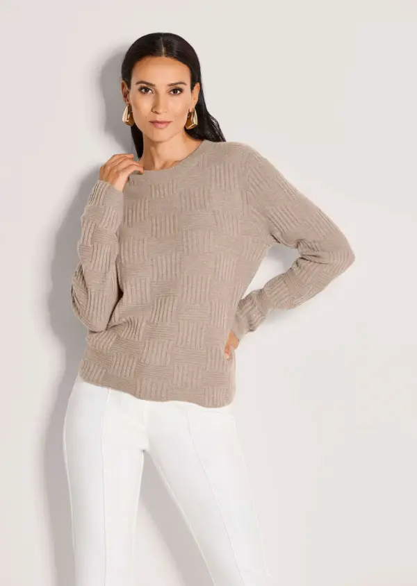 Struktur-Pullover mit viel Kaschmir - Каталогеру: заказать в России с доставкой из Европы