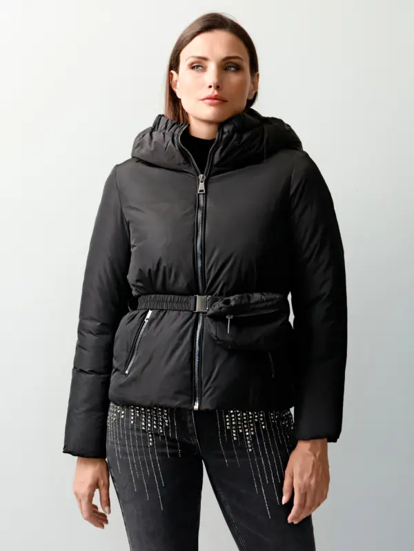 Steppjacke mit abnehmbarer Bauchtasche - фото товара