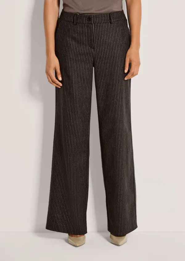 Nadelstreifen-Hose mit weitem Bein - фото товара