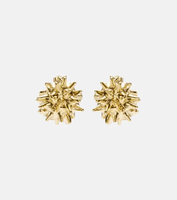 Ohrringe Sea Urchin, 24kt vergoldet - фото товара