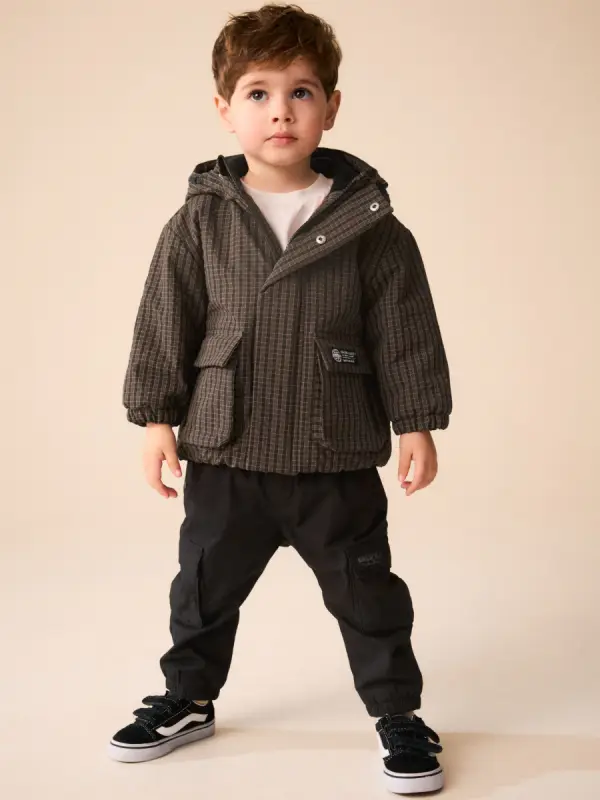 Braun Kariert - Utility Anorak (6mths-7yrs) - фото товара