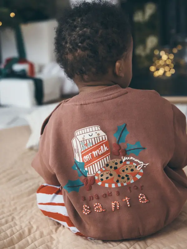 Braun - Sweatshirt and Wide Leg Leggings Christmas Baby Set (0mths-2yrs) - фото товара