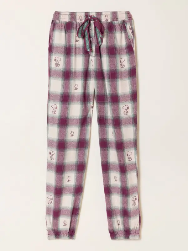 FatFace Snoopy Jacquard Cuffed Pyjama Bottoms - фото товара