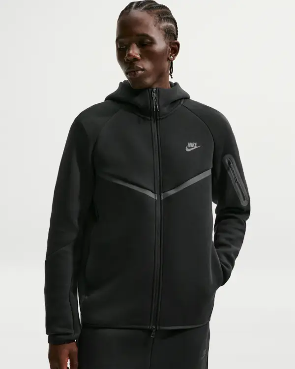 Nike Tech Windrunner-Jacke aus Fleece mit durchgehendem Reissverschluss (Herren) - фото товара