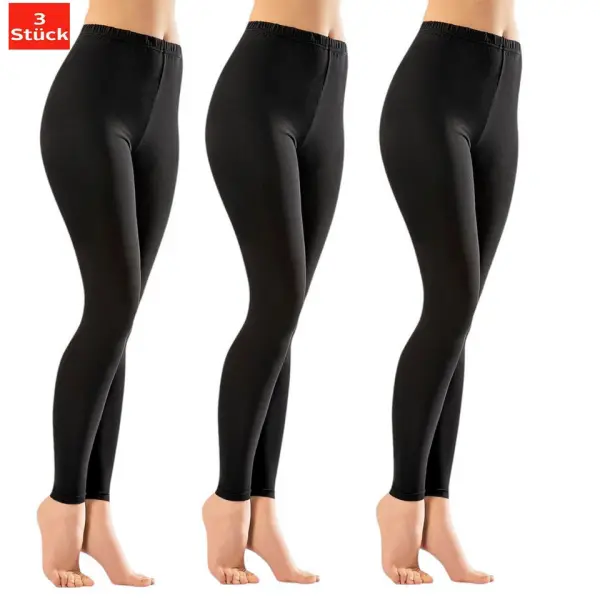 BERRAK Leggings Damen Baumwolle Schwarz 3er Pack (Spar-Set, 3-tlg., 3er-Pack) Premium Qualitaet A2135 + доставка по Герм. 5,90 € - фото товара