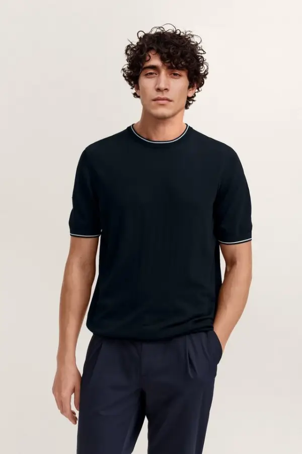 bugatti T-Shirt Regular Fit mit Rundhals aus Viskose-Mix - фото товара