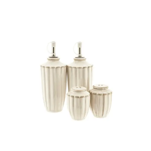 Almina Menage-Set Bloomy Essig- & Oelflaschen Set mit Salz- und Pfefferstreuern, (4-tlg) + доставка по Герм. 5,90 € - фото товара
