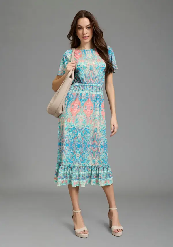 Bruno Banani Sommerkleid casual Stil, fuer Sommer und Freizeit, aus Polyester und Elasthan - фото товара