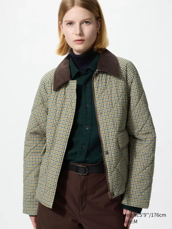 Utility Jacke (kurz, gefuettert, gemustert) - фото товара