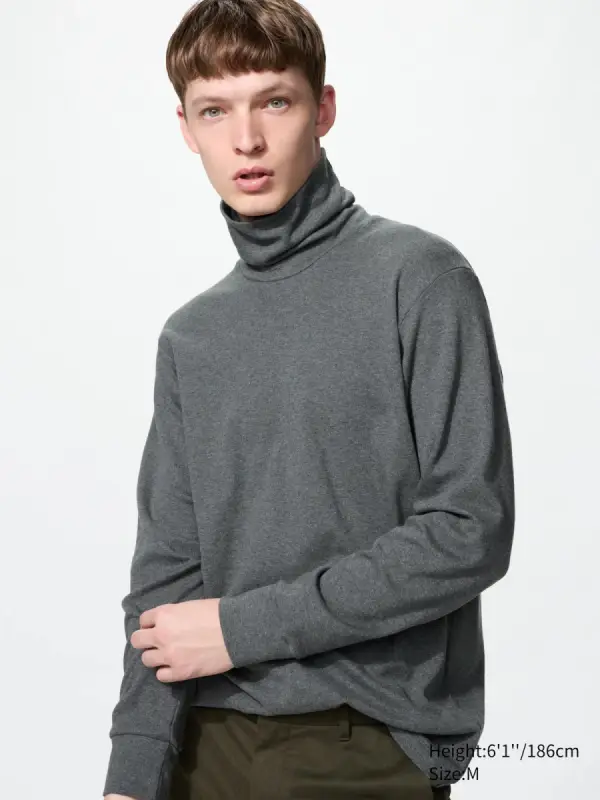 Velours Langarmshirt (soft, Rollkragen) - фото товара