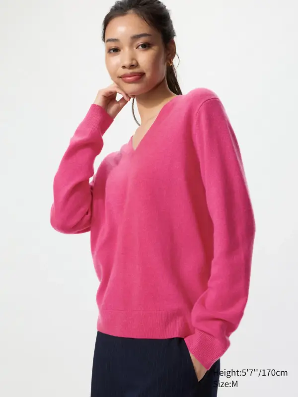 100 % Kaschmir Pullover (V-Ausschnitt) - фото товара