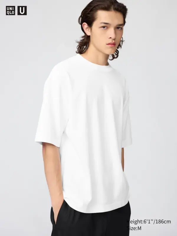 AIRism Baumwolle T-Shirt (oversized, Rundhals) - фото товара