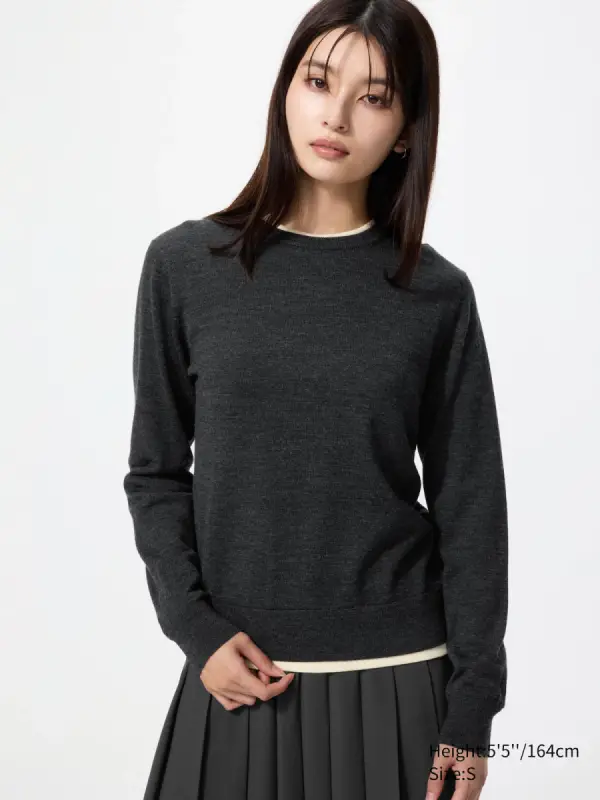 100 % Merinowolle Pullover (Rundhals) - фото товара