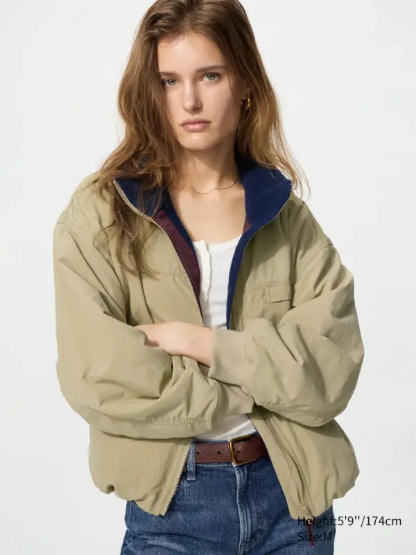 Fleece Blouson (Stehkragen, gefuettert) - фото товара