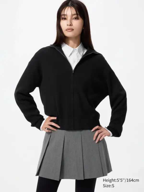 Baumwolle Strickjacke (soft, Reissverschluss) - фото товара