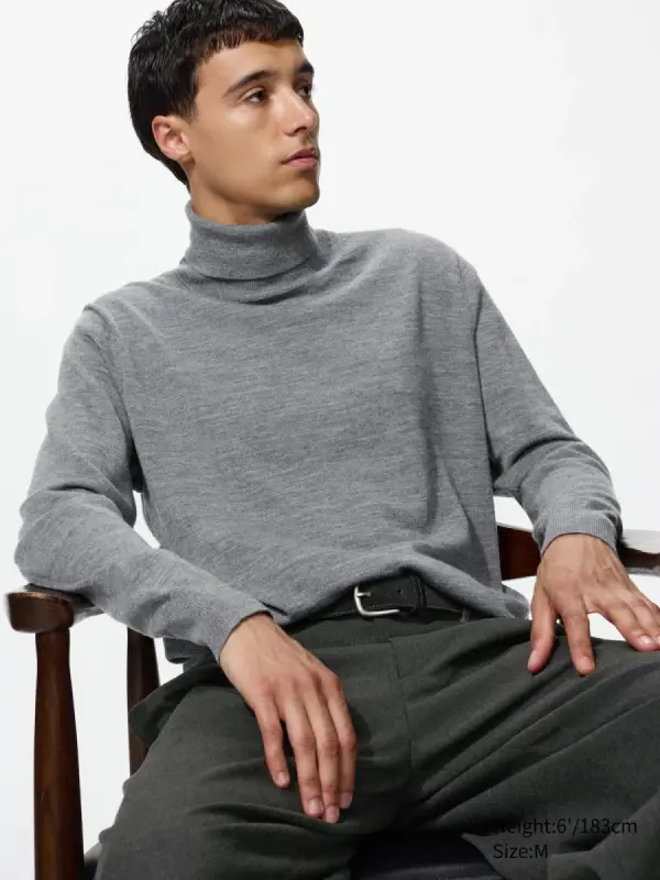 100 % Merinowolle Pullover (Rollkragen) - фото товара