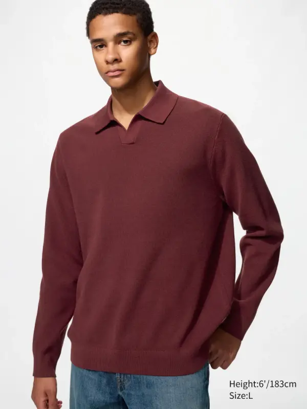 Milano Strickpullover (gerippt, Skipper-Polokragen) - фото товара