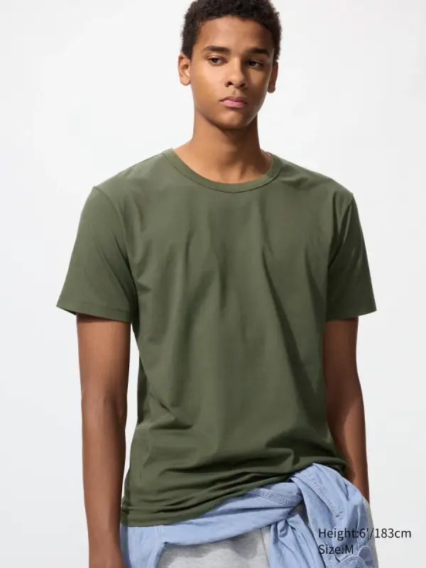 AIRism Baumwolle T-Shirt (Rundhals) - фото товара