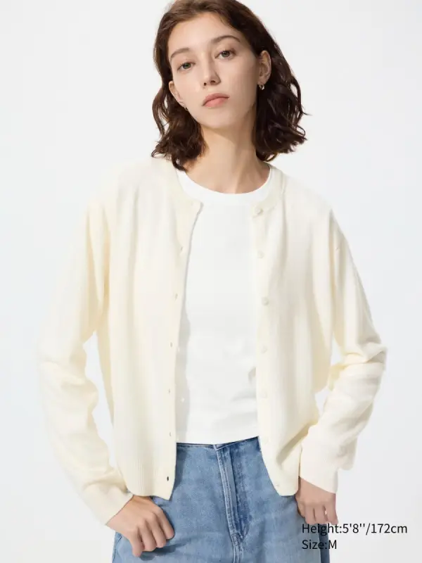 100 % Kaschmir Strickjacke (Rundhals) - Каталогеру: заказать в России с доставкой из Европы