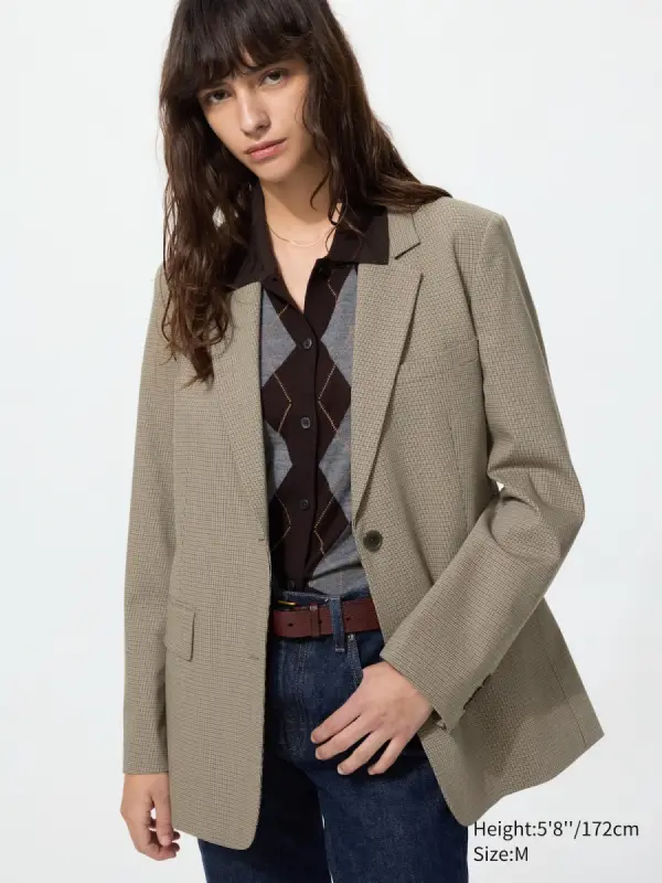 Blazer (Relaxed Fit, gemustert) - фото товара