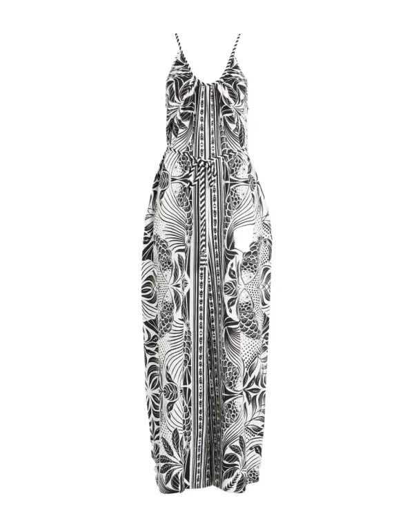 FARM RIO MONOCHROME ELEGANCE SCARF OFF-WHITE JUMPSUIT Freizeitanzug - фото товара