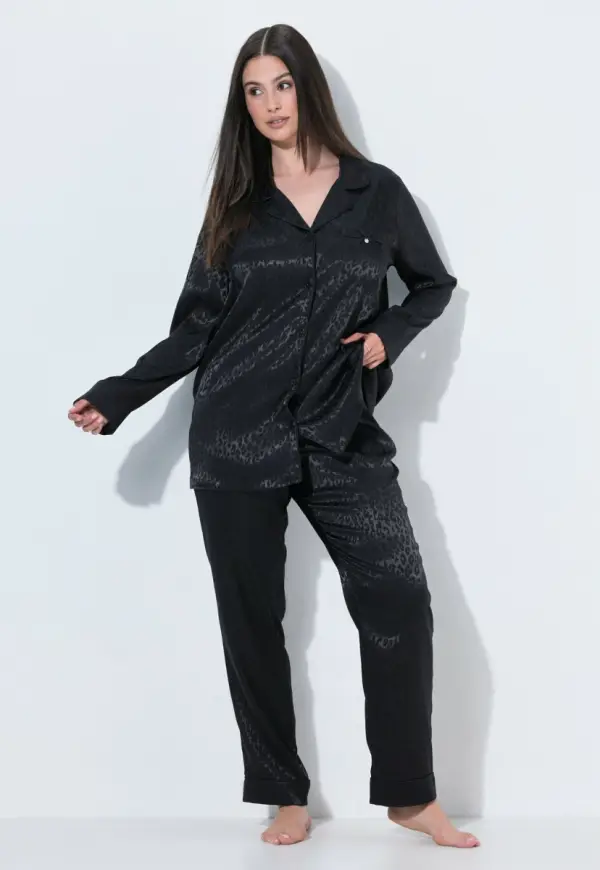 Товар Ulla Popken TRUYOU LEOPARD PRINT 2-PIECE PAJAMA SET - Pyjamas из интернет-магазина zalando.de