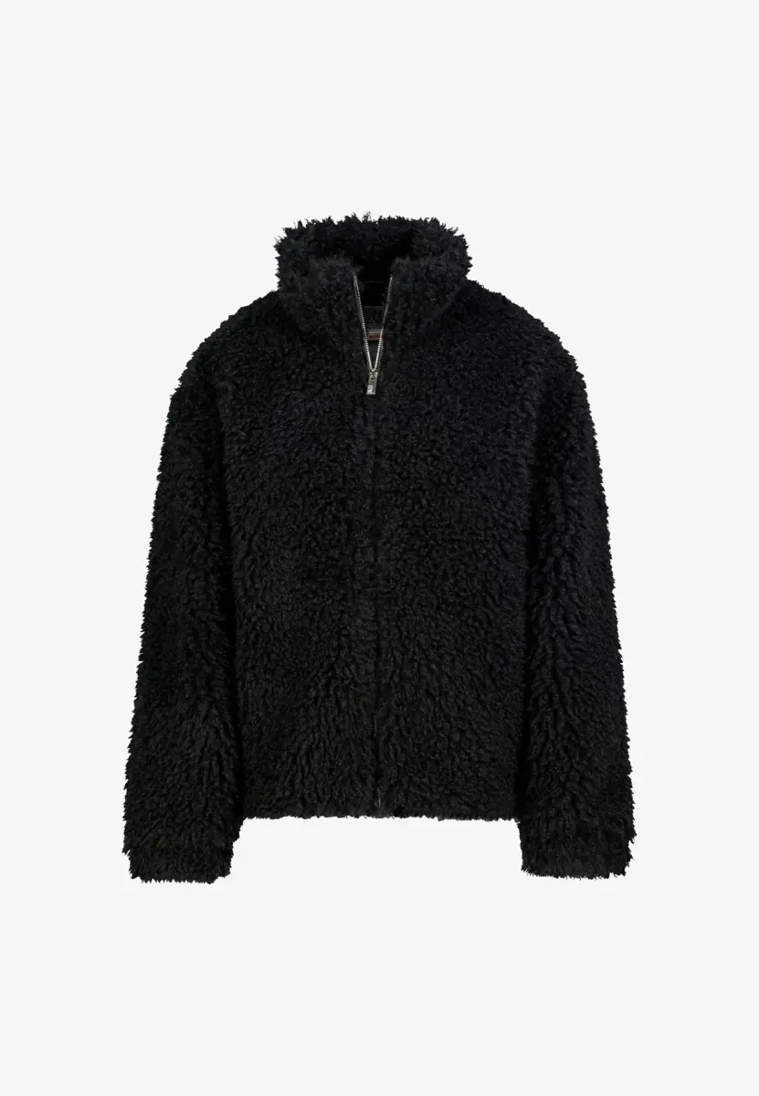 Zalando: Mavi Teddyfelljacke mit Reissverschluss und Stehkragen, әйелдер күртешесі