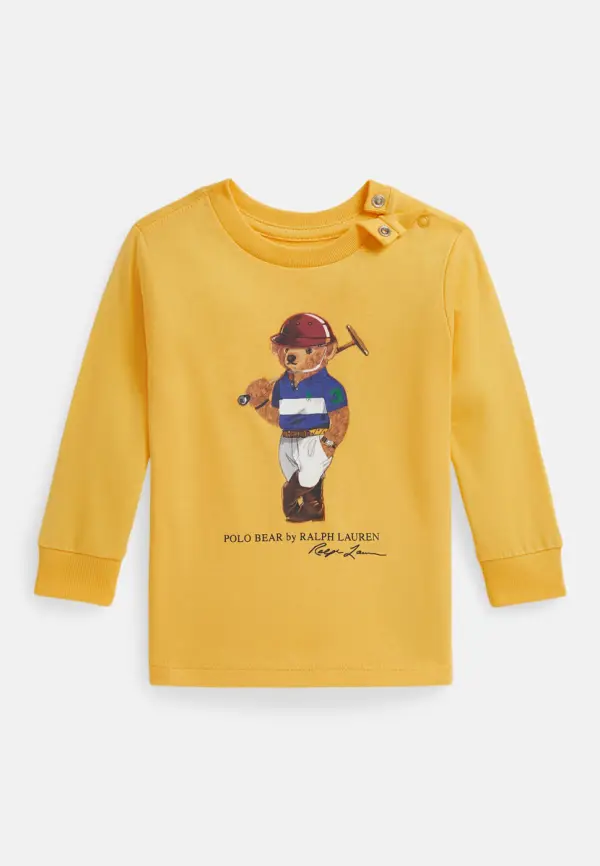 Polo Ralph Lauren POLO BEAR COTTON LONG-SLEEVE TEE 0-2Y - Sweatshirt - фото товара
