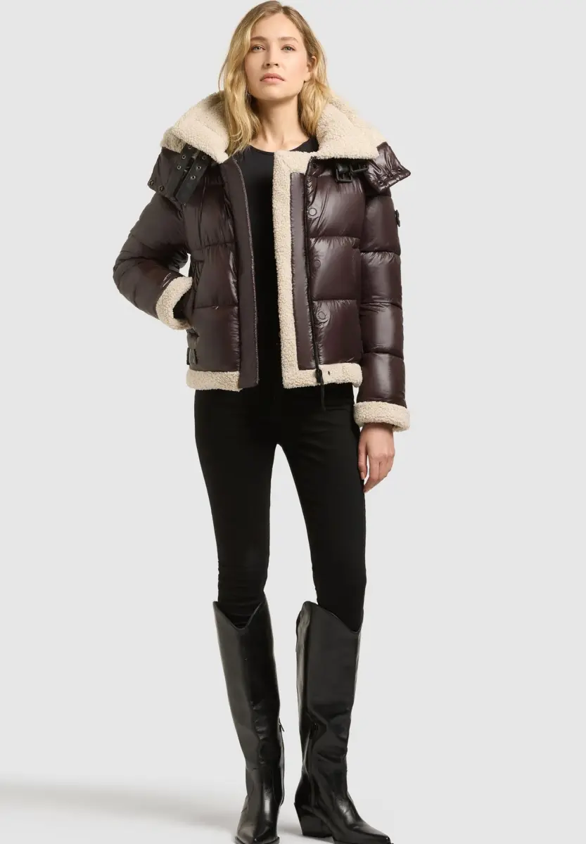 khujo · Zalando: NESSIE3, қысқы күртеше, шоколад түсті, әйелдер күртешесі