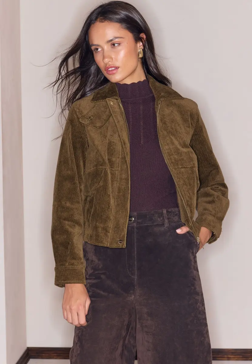 Zalando: Lipsy Cord Funnel Neck Bomber Jacket, әйелдер күртешесі